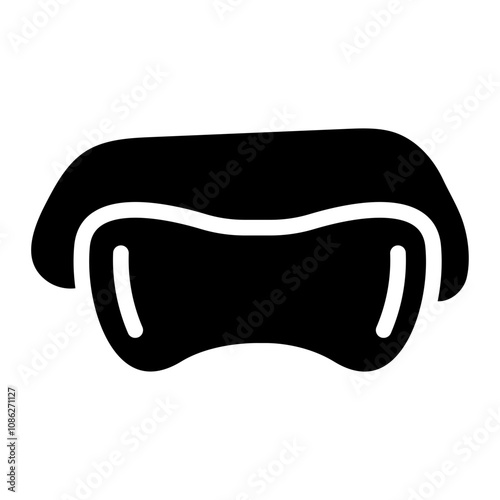 Sleep mask solid icon