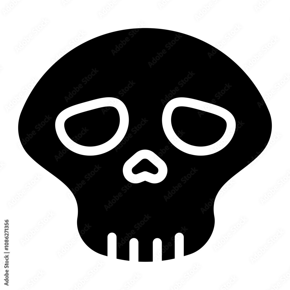 Naklejka premium Toxic solid icon