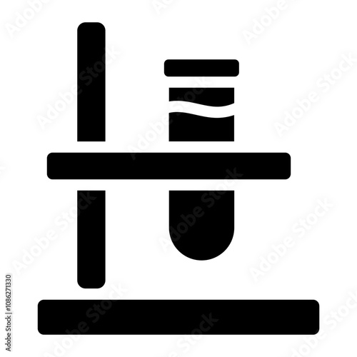 Test tube solid icon