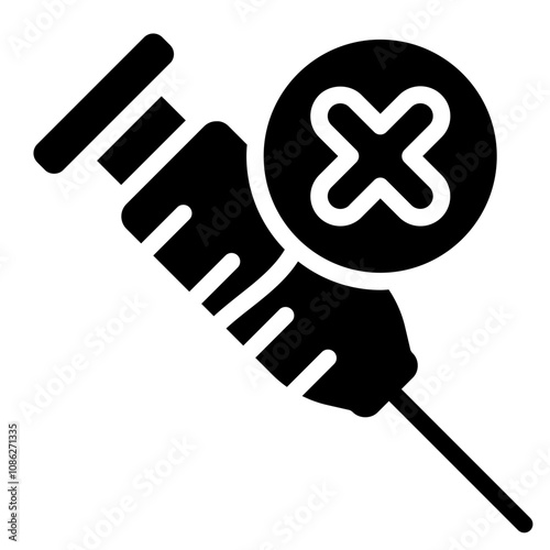 No fillers solid icon
