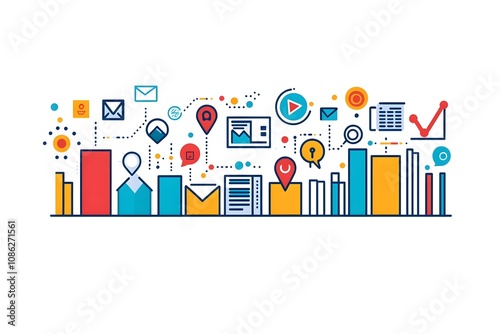 Business Marketing illustrations. Mega set. Collection of scenes with men and women taking part in business activities. Trendy vector style business, illustration, marketing, person, vector, megaphone