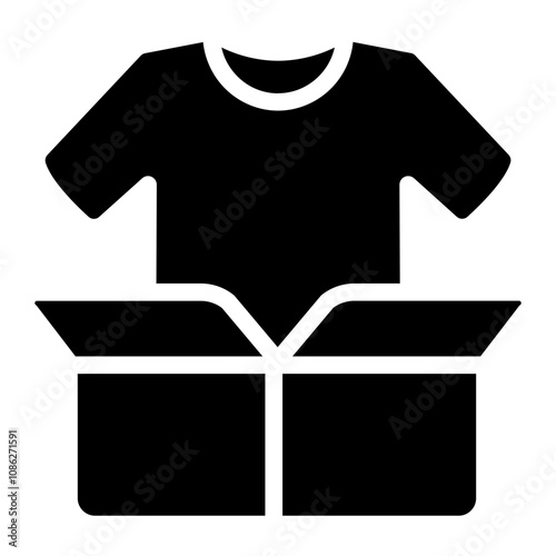 Clothing donation solid icon