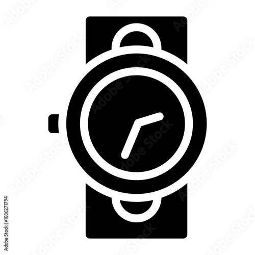 Wristwatch solid icon photo