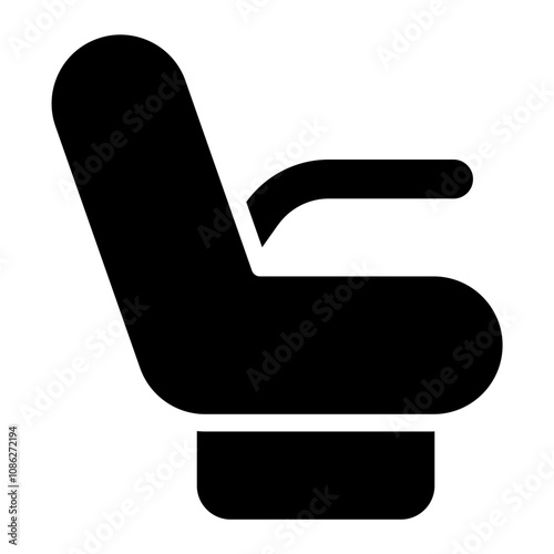 Passenger seats solid icon