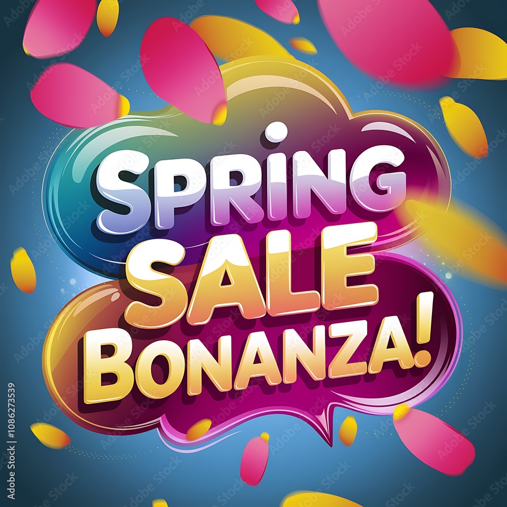 Spring Sale Bonanza Colorful Advertisement Design Spring Sale Bonanza Colorful Advertisement Design