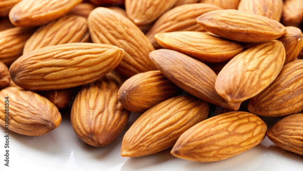 Close up view of macro almonds background, almonds, prunus amygdalus, nuts, healthy, food, close up, macro, natural, organic Close up view of macro almonds background, almonds, prunus amygdalus, nuts, healthy, food, close up, macro, natural, organic
