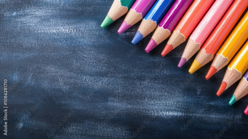 Education and School Supplies. Blackboard Chalkboard Background Education and School Supplies. Blackboard Chalkboard Background