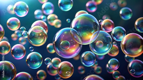 render of soap bubbles isolated with background, soap, bubbles,render, isolated,background, colorful, sphere, reflection, shiny