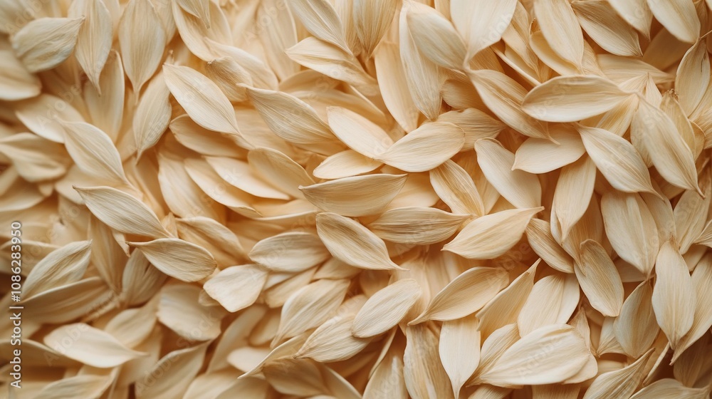 Close-up of many pale, delicate petals forming a textured background. Close-up of many pale, delicate petals forming a textured background.