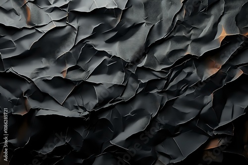 crumpled paper background. Generative AI