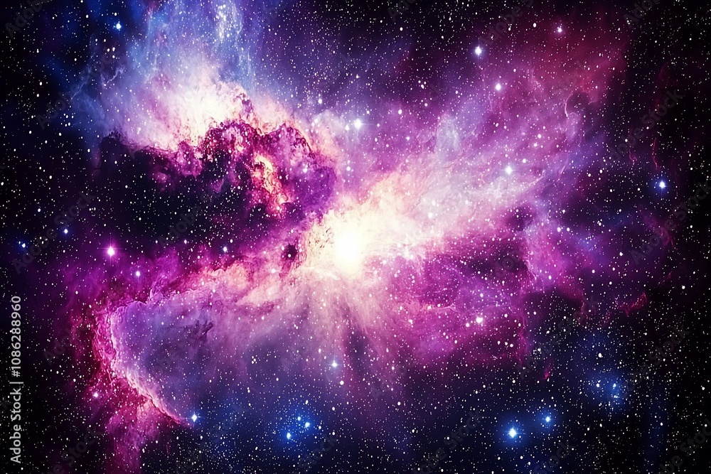 A Stunning Cosmic Nebula: The Dance of Stars and Galaxies A Stunning Cosmic Nebula: The Dance of Stars and Galaxies