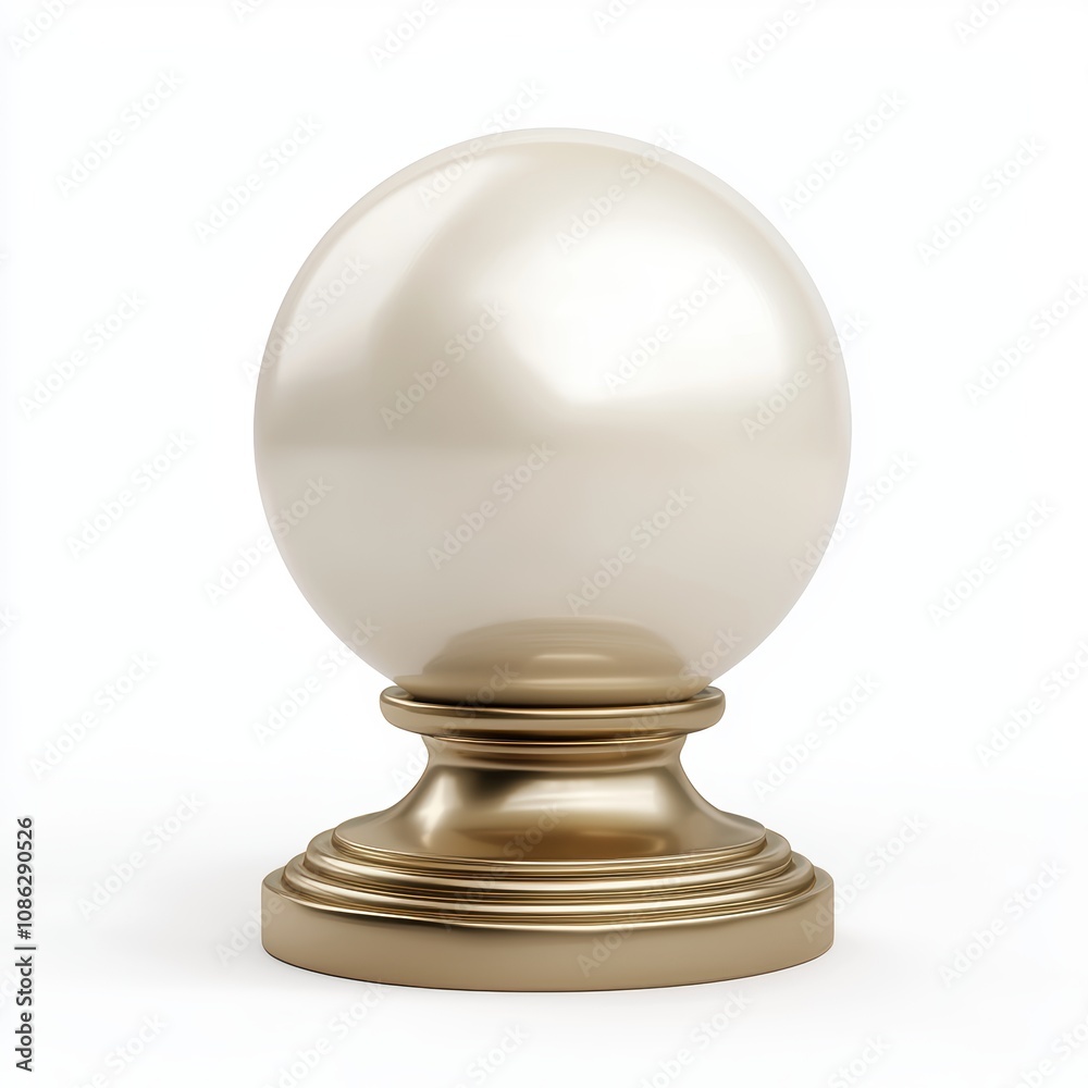 3D Elegant and Polished Decorative Crystal Ball on a Shiny Golden Base for Mystical and Artistic Displays, Suitable for Various Creative Projects and Themes 3D Elegant and Polished Decorative Crystal Ball on a Shiny Golden Base for Mystical and Artistic Displays, Suitable for Various Creative Projects and Themes