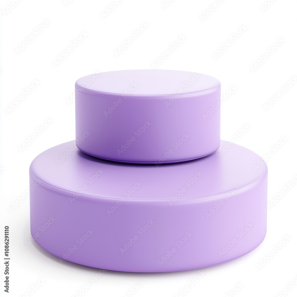 3D Soft Purple Geometric Shapes on a White Background Ideal for Modern Design, Minimalism, and Artistic Concepts in Various Creative Projects 3D Soft Purple Geometric Shapes on a White Background Ideal for Modern Design, Minimalism, and Artistic Concepts in Various Creative Projects