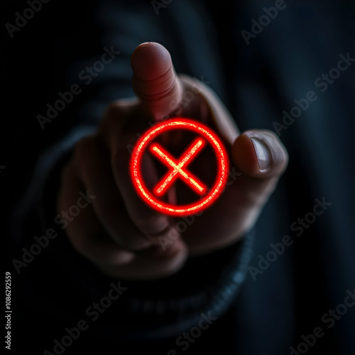 Photo, Cancel, Red X, Rejection, Denial photo