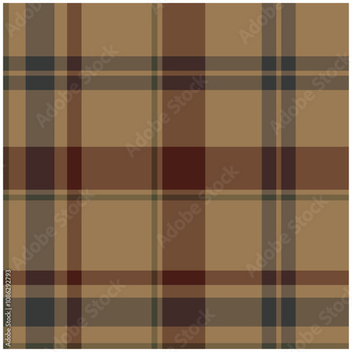 Plaid pattern seamless tartan check plaid for skirt, tablecloth, blanket, duvet cover, or other modern textile print.