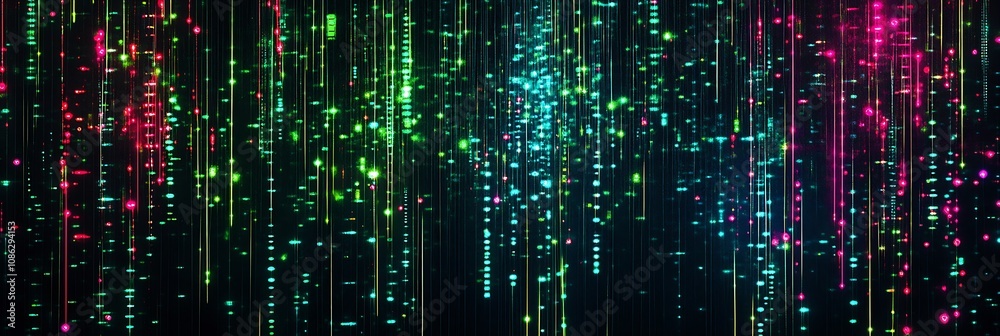 matrix style data flows in neon colors Background wallpaper matrix style data flows in neon colors Background wallpaper