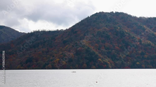 Autumn leaves at Lake Chuzenji in Nikko