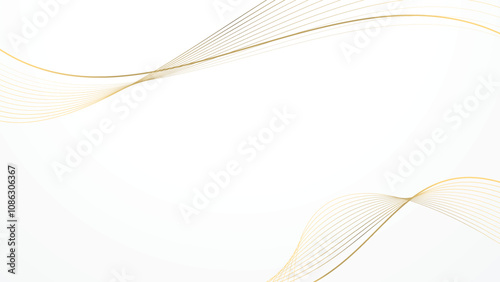 abstract white background luxury golden line wallpaper