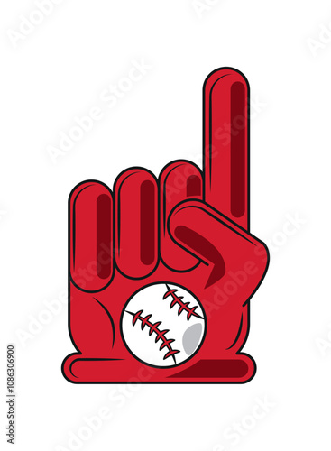 baseball championship foam finger