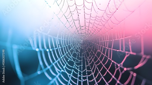 Dew Drops Spider Web