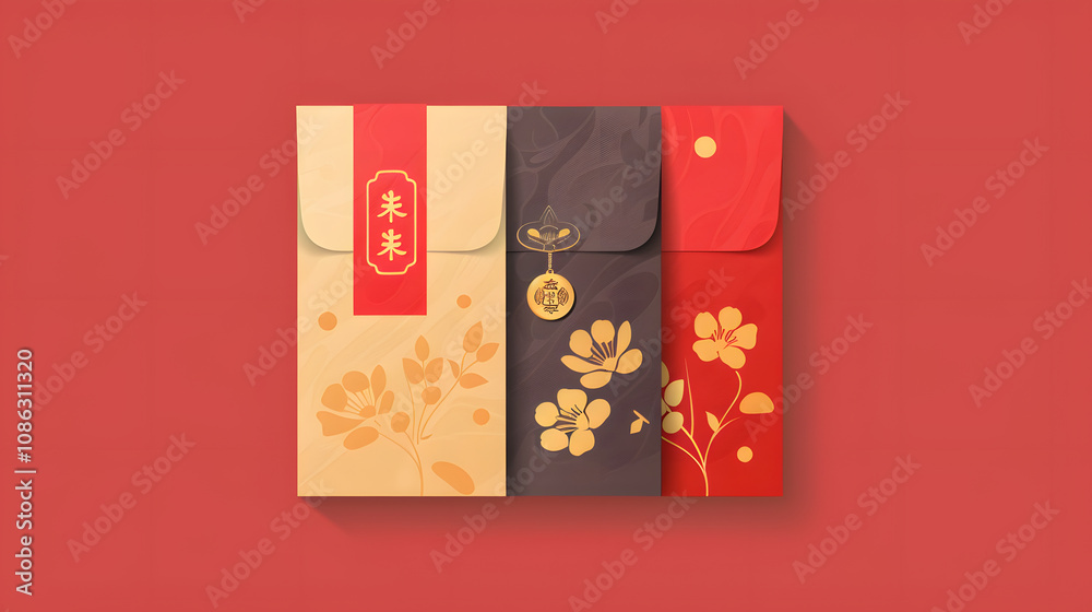 Red Envelope Chinese New Year illustration Vector Red Envelope Chinese New Year illustration Vector