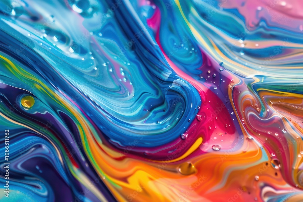 Abstract Colorful Liquid Waves Abstract Colorful Liquid Waves