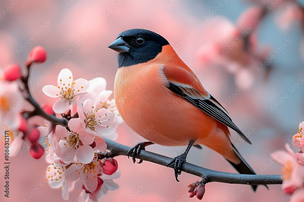 Fototapeta premium bird, animal, nature, flying, wildlife, illustration, wing, design, vector, feather, silhouette, beak, colourful, flight, horizontal, no people, art, black, blue, sky, tree branch, beautiful, freedom,
