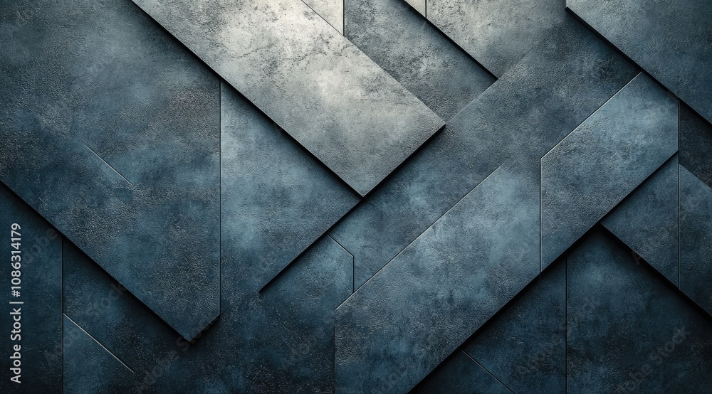 Abstract dark blue metallic geometric background. Abstract dark blue metallic geometric background.