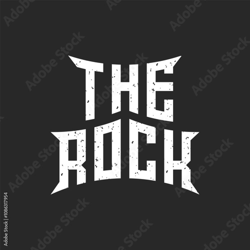 The Rock Creative Typography photo