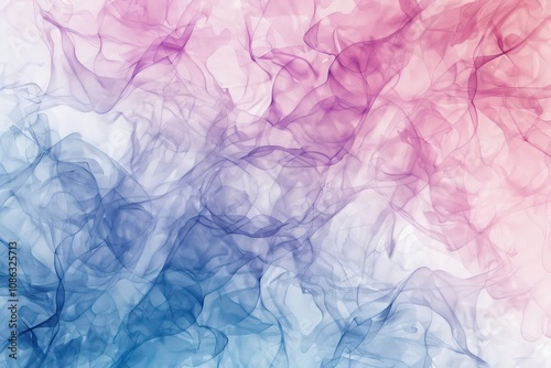 Abstract Watercolor Background with Delicate Lines