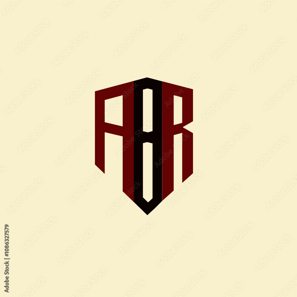ABR creative minimalist letter logo. ABR unique vector initials alphabet letter logo design ABR creative minimalist letter logo. ABR unique vector initials alphabet letter logo design