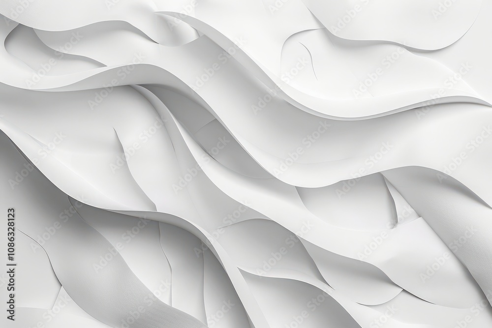 Obraz premium Abstract White Paper Background