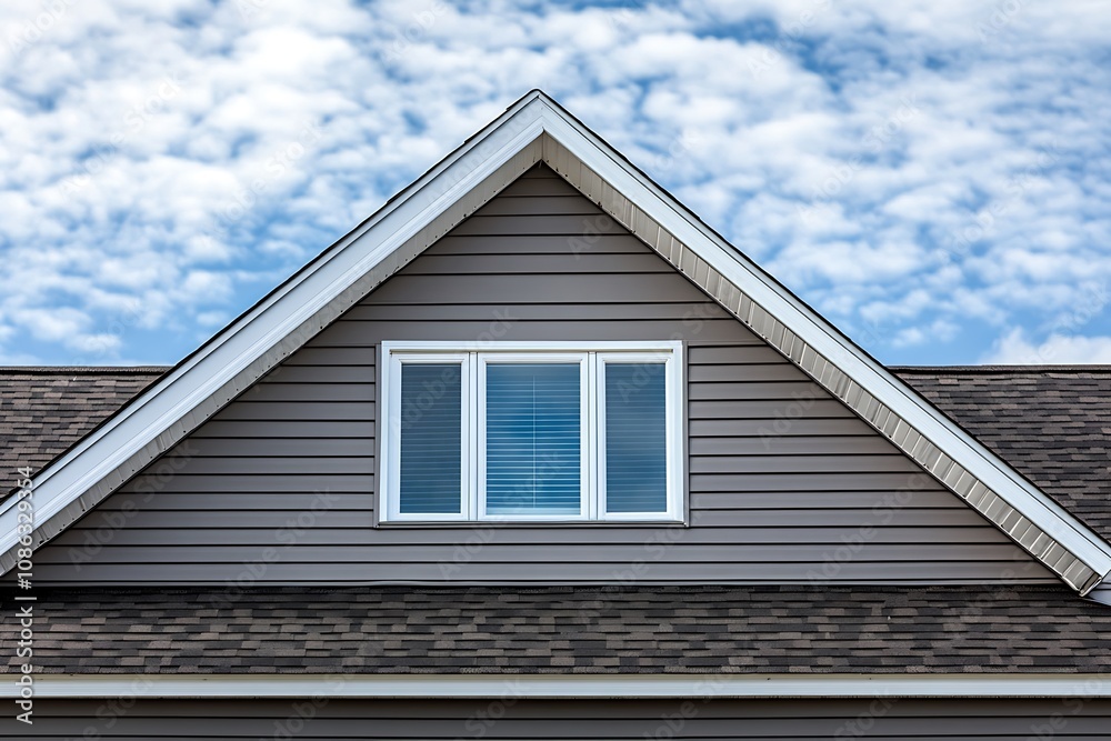 Gable Roof Window Exterior House Siding Design Gable Roof Window Exterior House Siding Design