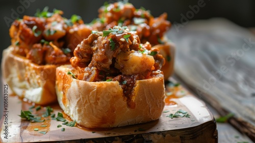 Delicious Bunny Chow with Flavorful Filling