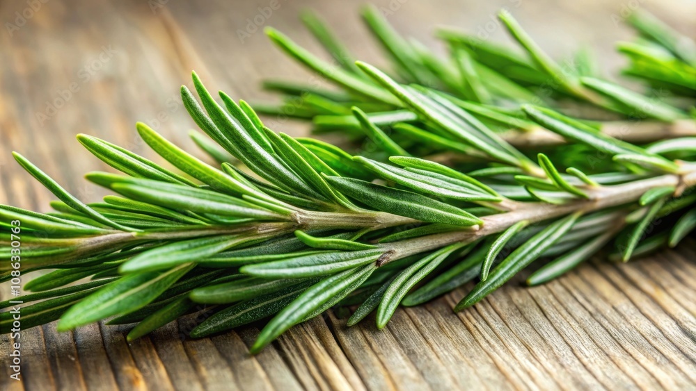 Close-up shot of fresh rosemary sprigs, rosemary, herb, green, aromatic, ingredient, plant, cooking, seasoning, herbal, natural Close-up shot of fresh rosemary sprigs, rosemary, herb, green, aromatic, ingredient, plant, cooking, seasoning, herbal, natural