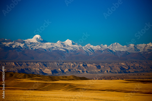 Landscape of Ngari Prefecture, Tibet, China photo