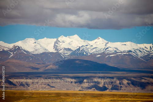 Landscape of Ngari Prefecture, Tibet, China photo