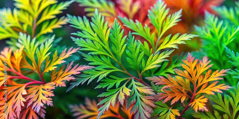 Closeup of vibrant Artemisia afra leaves in park , African wormwood, green leaves, grey leaves, closeup, nature Closeup of vibrant Artemisia afra leaves in park , African wormwood, green leaves, grey leaves, closeup, nature