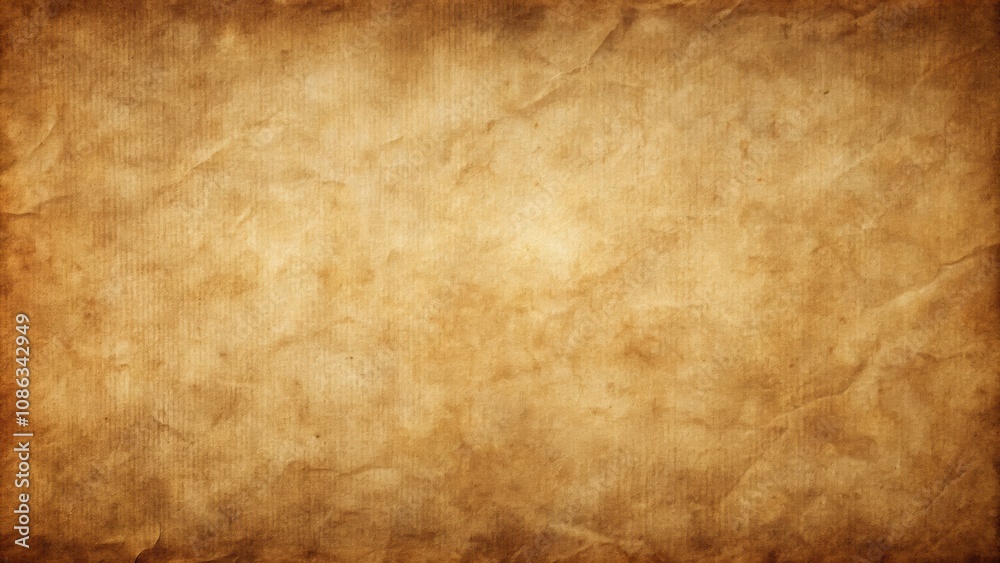 Fototapeta premium Old brown paper background with a rustic and textured appearance, vintage, aged, retro, grunge, antique, distressed