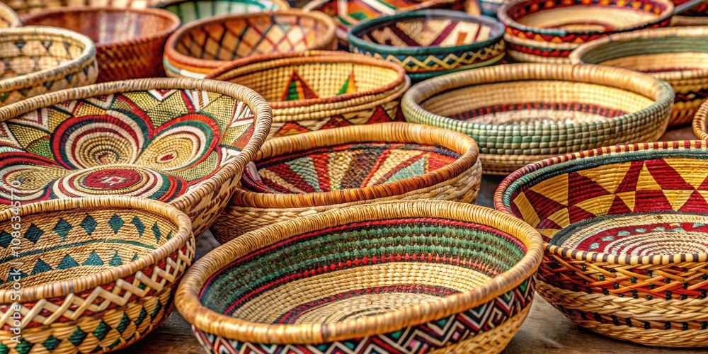 Handcrafted African sea grass baskets with intricate patterns and designs, handmade, African, sea grass, baskets, natural Handcrafted African sea grass baskets with intricate patterns and designs, handmade, African, sea grass, baskets, natural