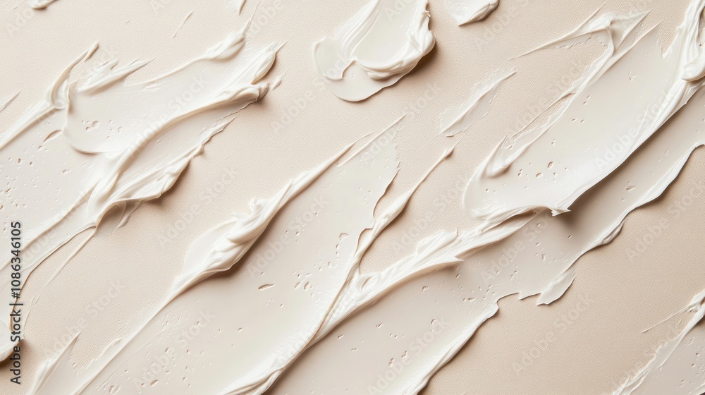 soft textured cosmetic pattern on pastel beige background soft textured cosmetic pattern on pastel beige background