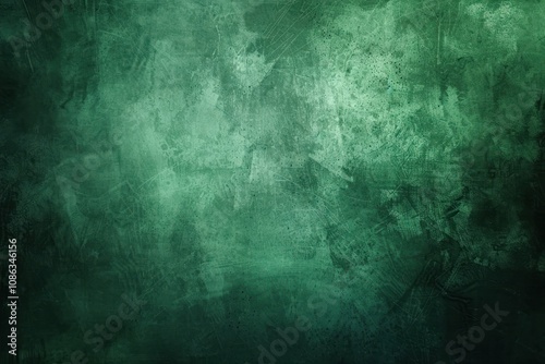 dark green grunge background with soft lightand dark border, old vintage background photo