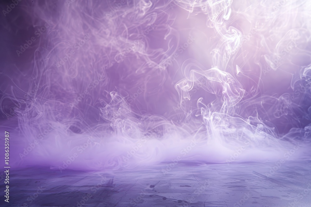 Lilac Dreams Abstract Backdrop with Smooth Floor and Trailing Smoke Lilac Dreams Abstract Backdrop with Smooth Floor and Trailing Smoke