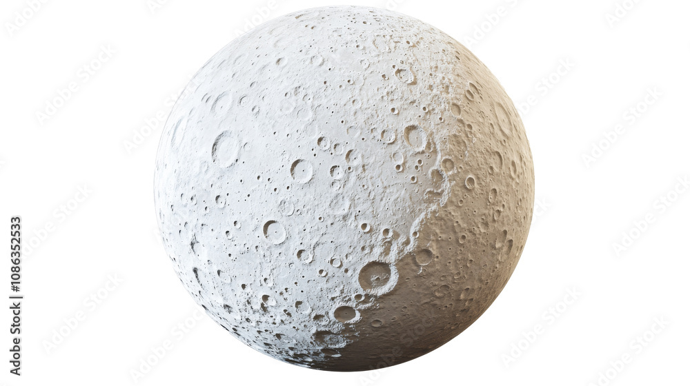 Moon surface with craters, on transparent background. Space exploration and astronomy concept Moon surface with craters, on transparent background. Space exploration and astronomy concept