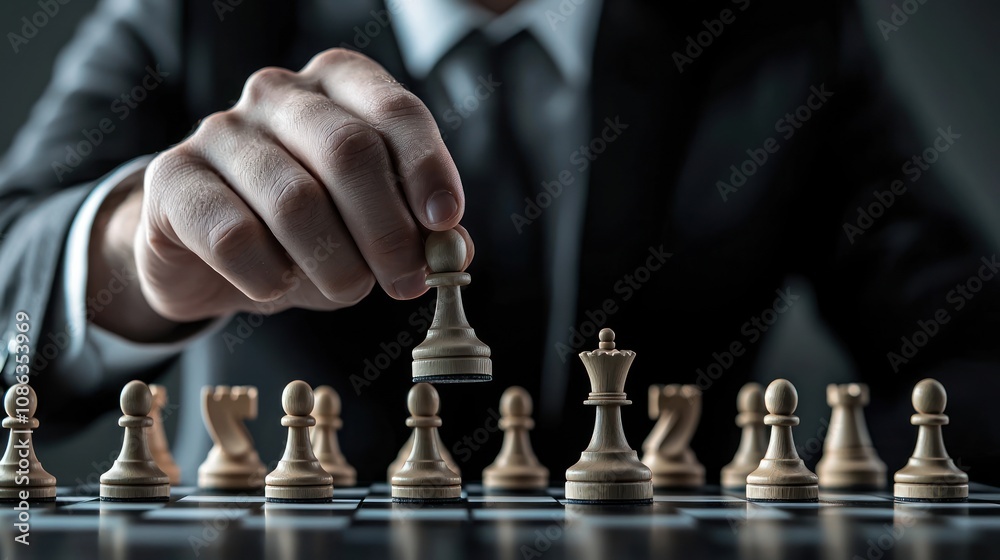 custom made wallpaper toronto digitalBusinessman strategizing for development and growth with focus on increasing positive indicators and business success