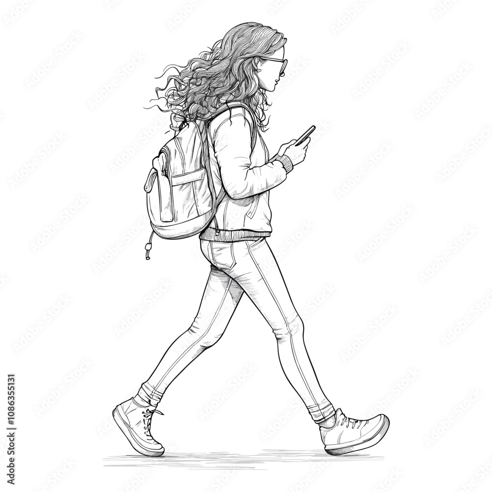 Female Backpacker Exploring the Outdoors with Style Female Backpacker Exploring the Outdoors with Style
