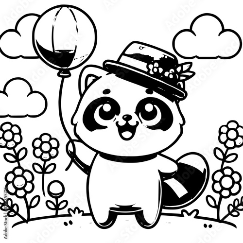 cute racoon