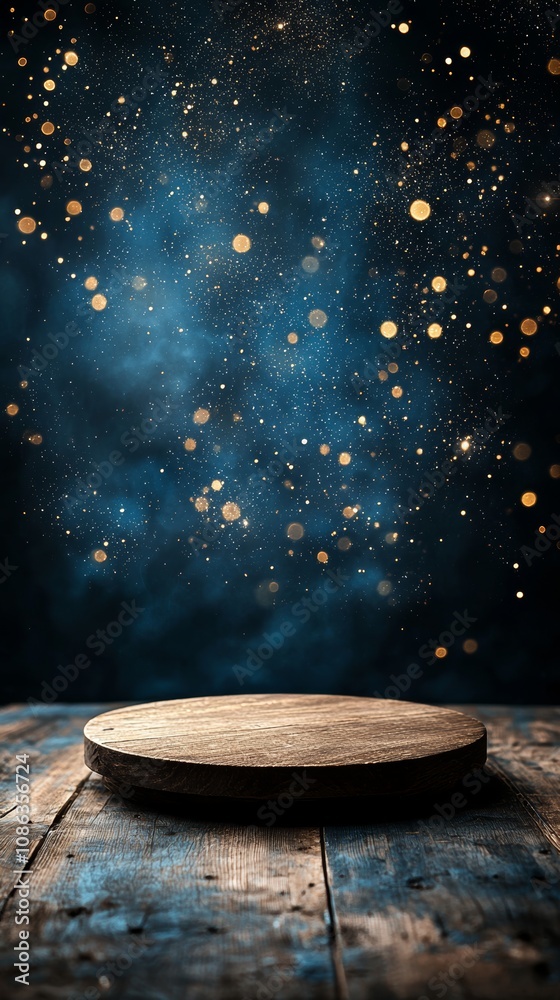 A rustic wooden board rests on a vibrant blue table, creating a striking contrast that invites creativity and culinary exploration. A rustic wooden board rests on a vibrant blue table, creating a striking contrast that invites creativity and culinary exploration.