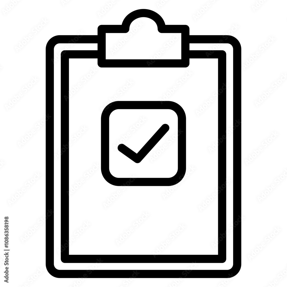 Clipboard With Checkmarks Icon Clipboard With Checkmarks Icon