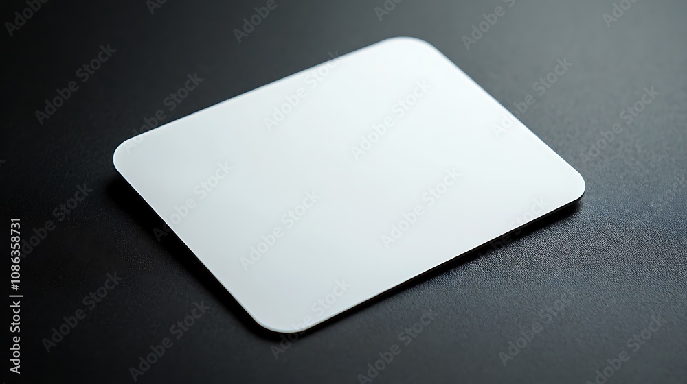 Blank White Card Mockup on Black Background Blank White Card Mockup on Black Background